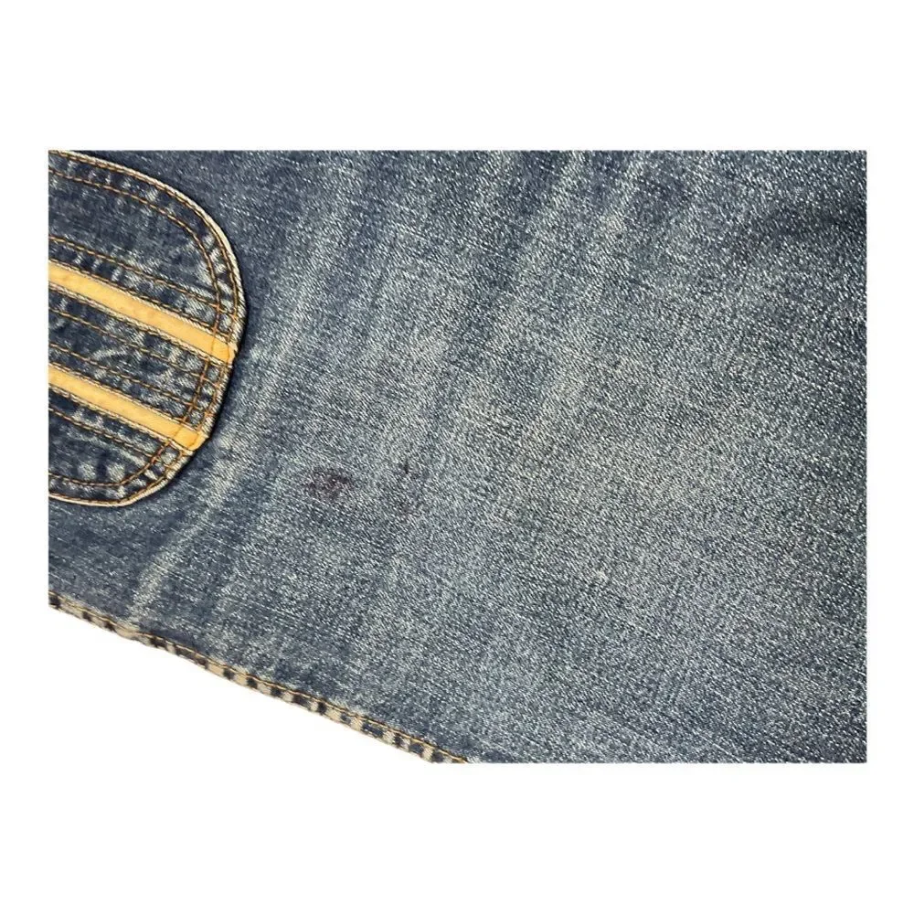 Oslo The Masterpiece Women’s Blue Vintage Denim Jeans Bootcamps Size 32. - Picture 9 of 12
